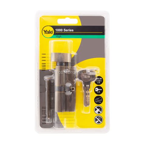 Цилиндровый механизм Yale, ключ-завертка, 35 х 35 мм, антикварная ...