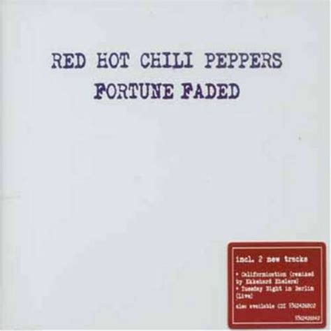 Disco De Red Hot Chili Peppers Fortune Faded 2