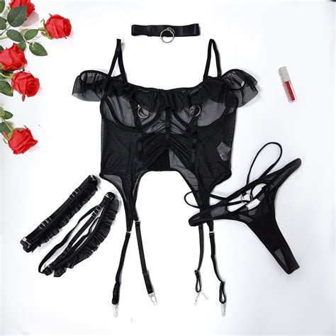 Generic Ins High Profile Figure Nightclub Hot Girl Sexy Mesh See Through Underwear Sexy Suit