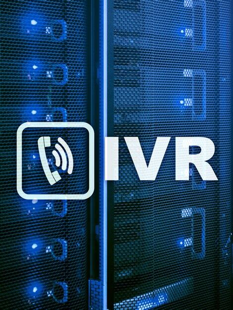 Concepto de comunicación de respuesta de voz interactiva ivr Foto Premium