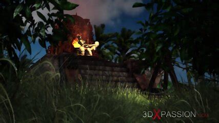 Amazons A Sexy Blonde Has Anal Sex With 3d Hot Dickgirl On The Island