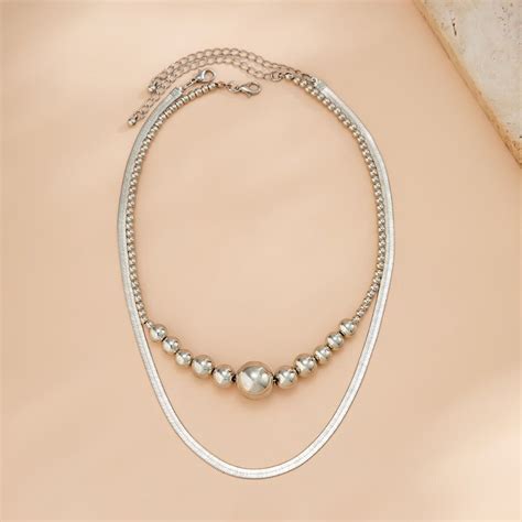 Simplicity Metal Snake Bone Chain Necklace Temperament Necklace Ebay