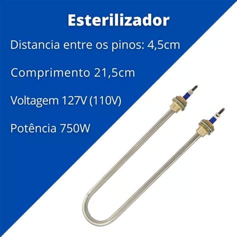 Resistência Elétrica Esterilizador 750w 110v MercadoLivre