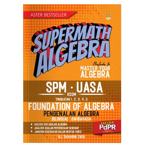 supermath algebra buku latihan matematik tingkatan