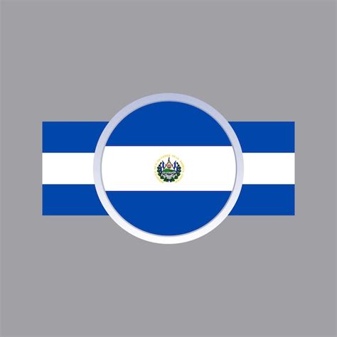 Premium Vector Illustration Of El Salvador Flag Template