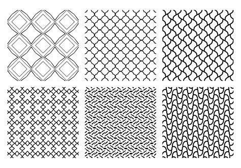 Premium Vector | A set of black and white geometric designs.