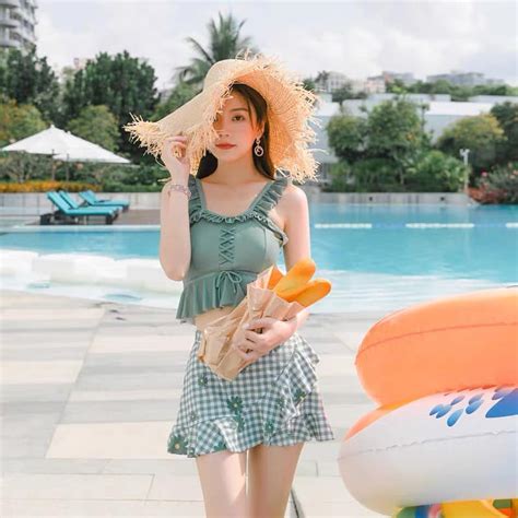 THANH LÝ Bikini đồ bơi cho nữ hoa kẻ Shopee Việt Nam