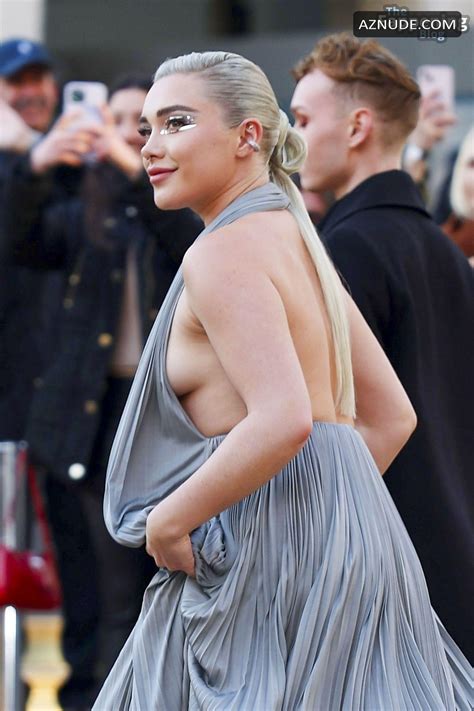 Florence Pugh Sexy Flashes Her Hot Boobs At Dune Part Two Premiere In New York City Aznude