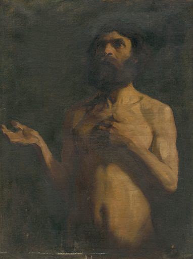 Study Of Nude Of Old Man Free Public Domain Image Look And Learn