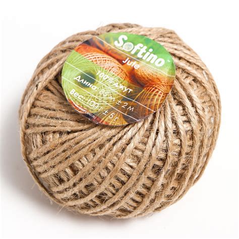 Пряжа 100% джут "Softino Jute" 85м ±2м 100 гр (7621018) - Купить по ...