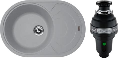 Комплект Мойка кухонная Florentina Родос 760 грей + Измельчитель Bone ...