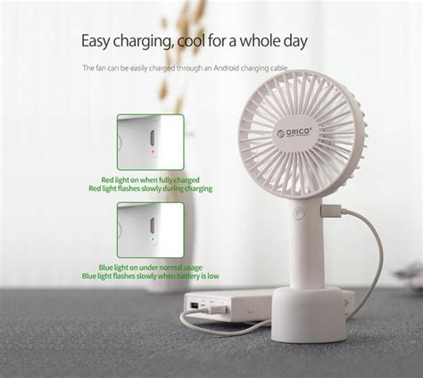 Jual Kipas Angin Tangan Portabel Mini Desk Handhold Rechargeable Fan