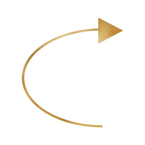 Gold Arrow Right 23250512 Png