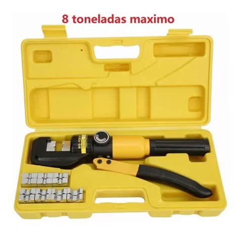 Ponchadora Pinza Hidraulica 8t Con 8 Pares Dados4 70 Mm Meses sin interés