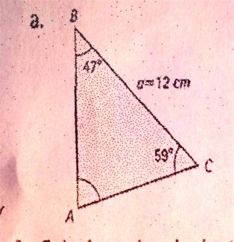 Solved Encontrar La Medida De Los Lados Y Los Ngulos De Cada Tri Ngulo