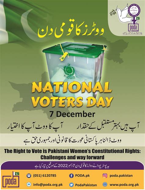 National Voters Day 7 December Poda
