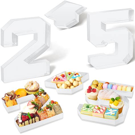 Elainilye Graduation Party Tray, 25" Fillable Charcuterie Box with Cap