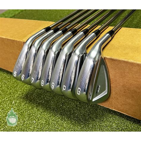 Used Rh Mizuno Jpx Hot Metal Irons Pw Gw Recoil F Senior Graphite Set Swingpoint Golf