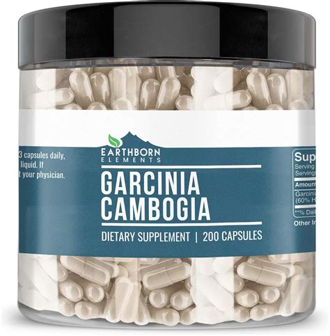 Amazon Earthborn Elements Garcinia Cambogia 200 Cápsulas Puro y