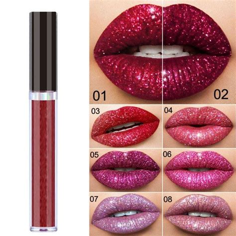 Metal Liquid Lipstick Waterproof Makeup Metallic Lip Gloss Set Long