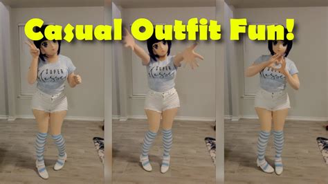 Cute Twirls And Dancing In Cute Casual Blessed Outfit Rumi Aida Kigurumi 4k Hdr 60 Fps