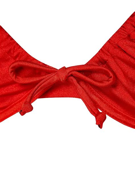 Buy Trendyol Red Balconette Tunnel Brazilian Bikini Set Online Zalora Malaysia