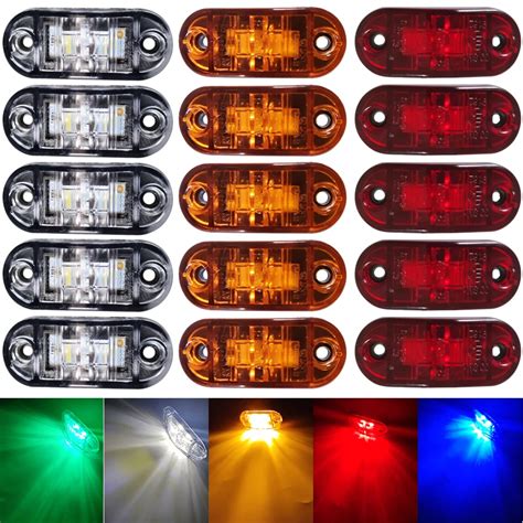 Luz LED Diodo Para Trailer E Camion L Mpada Marcadora Lateral Luzes De