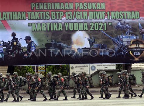 Pemberangkatan Pasukan Tni Ad Ikuti Latihan Antar Kecabangan Antara Foto