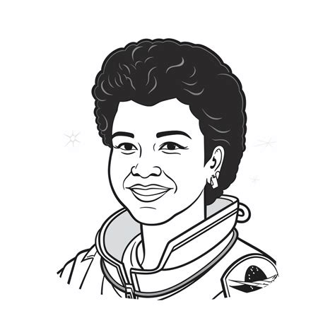 Learn About Mae Jemison Through Coloring Coloring Page