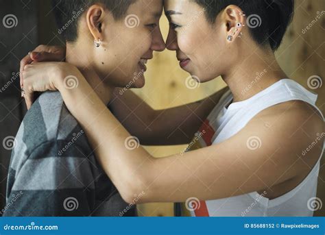 LGBT Lesbian Couple Moments Happiness Concept Stock Photo Image Of Lifestyle Leisure 85688152