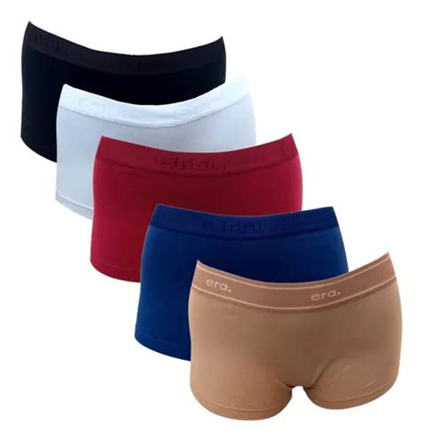 Kit 5 Calcinhas Boxer Shortinho Largo Lingerie Feminina MercadoLivre