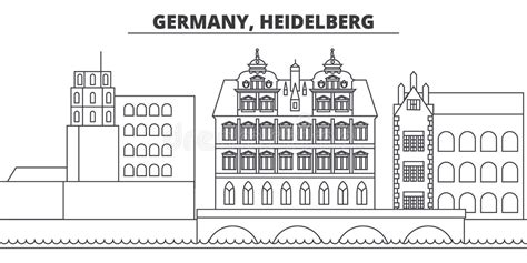 Ancient Castle Heidelberg Germany Stock Illustrations 2 Ancient