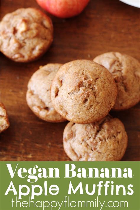 Delicious Vegan Apple Banana Muffins