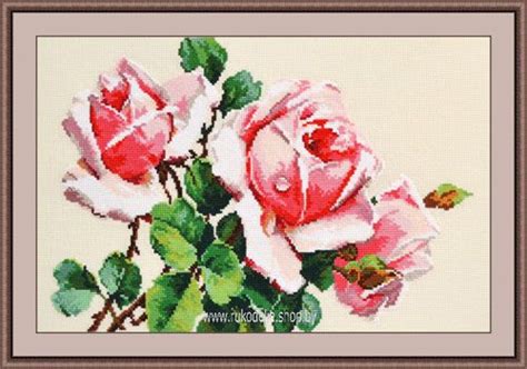 Набор для вышивки крестом Овен Свежесть 669 | Cross stitch, Cross ...