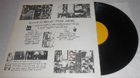 Pussy Galore Exile On Main St Yellow Labels Bootleg LP US