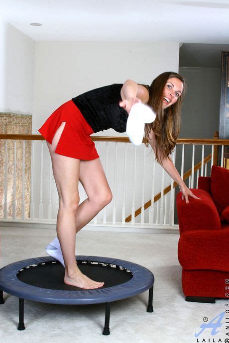 Sexy Milf Laila Shows Off Her Small Tits And Her Landing Strip Pussy