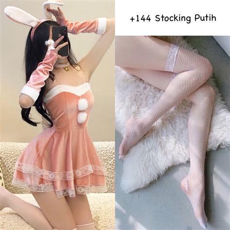 Jual 277 Sexy Lingerie Dress Santa Lingerie Coslpay Rabbit Baju