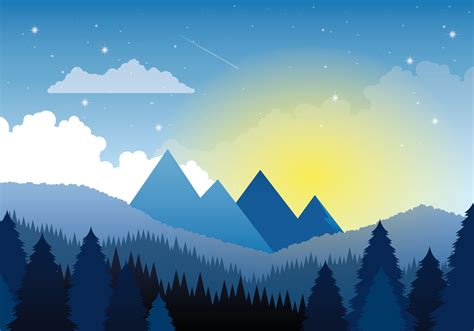 Vector Nature Landscape Illustration 217220 Vector Art at Vecteezy