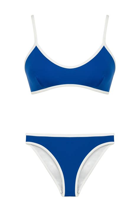 Biyeli U Kesim Üçgen Bikini Takım