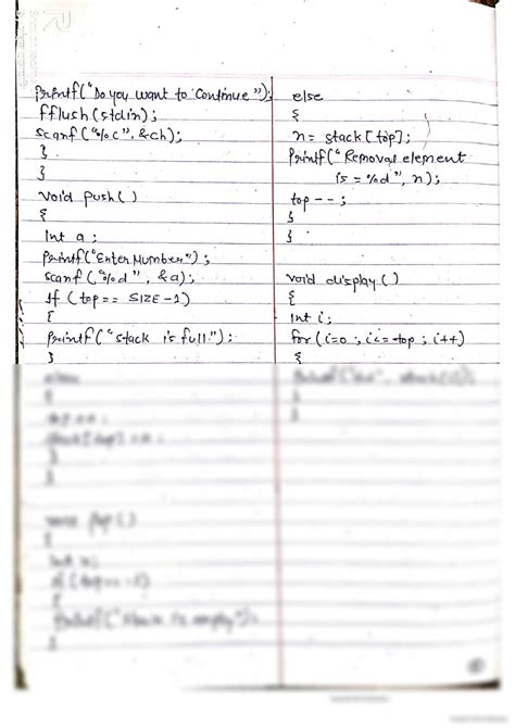 Solution Data Structure And Algorithm Handwritten Notes Data