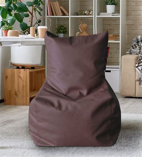 Buy Classic Sofa Type Xxl Leatherette Bean Bag With Beans In Brown