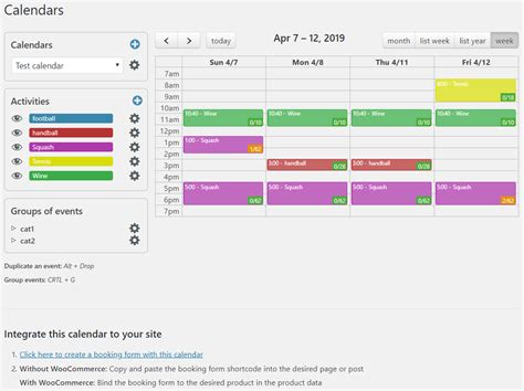 Display Pack - Booking Activities 