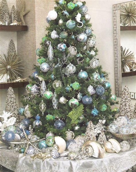 Ocean Inspired Christmas Tree Coastal Nautical Beach Seashore