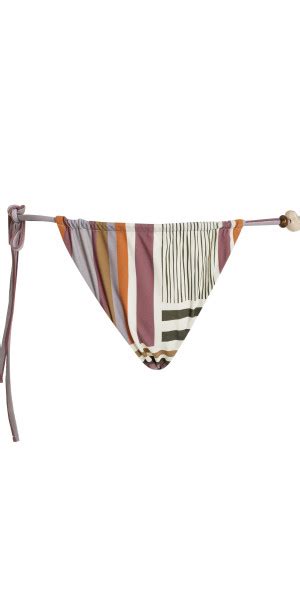 Sir Exclusive Lipari Beaded String Brief Bikini Bottom Stripe Moda Operandi