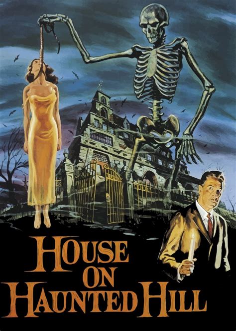 House On Haunted Hill Poster Picture Metal Print Paint By J Dawson