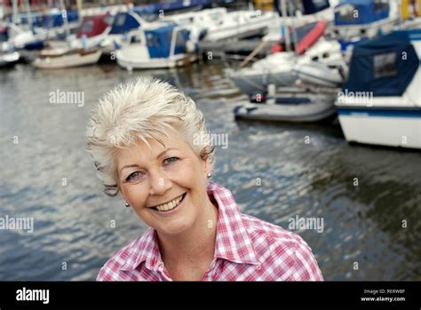 Attractive Mature Woman Portrait Stock Photo Alamy