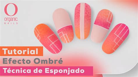 Dise O De Verano Efecto Ombr Y T Cnica De Esponjado Organic Nails