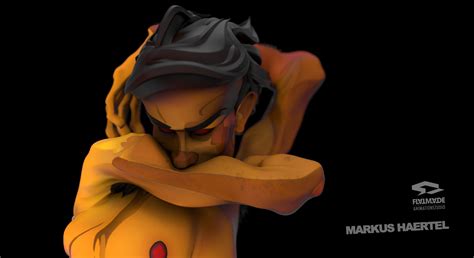 Egon Schiele Seated Male Nude Render Turntable Ar Timelapse Mature Art Content