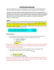 Study Guide Ahsc Final Exam Cedars Cancer Institute S Course Hero