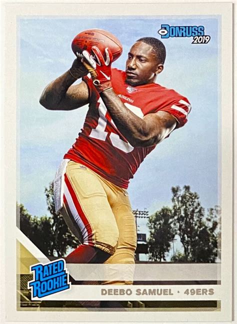 Deebo Samuel Panini Donruss Football San Francisco Ers Rated